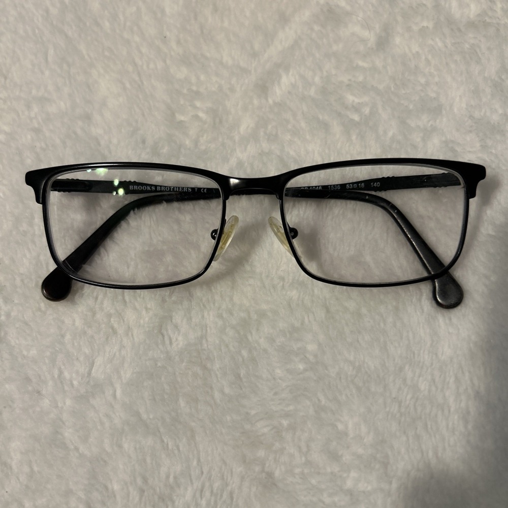 Brooks Brothers BB1046 Black Full Rim Rectangular Eyeglasses 53-16-140